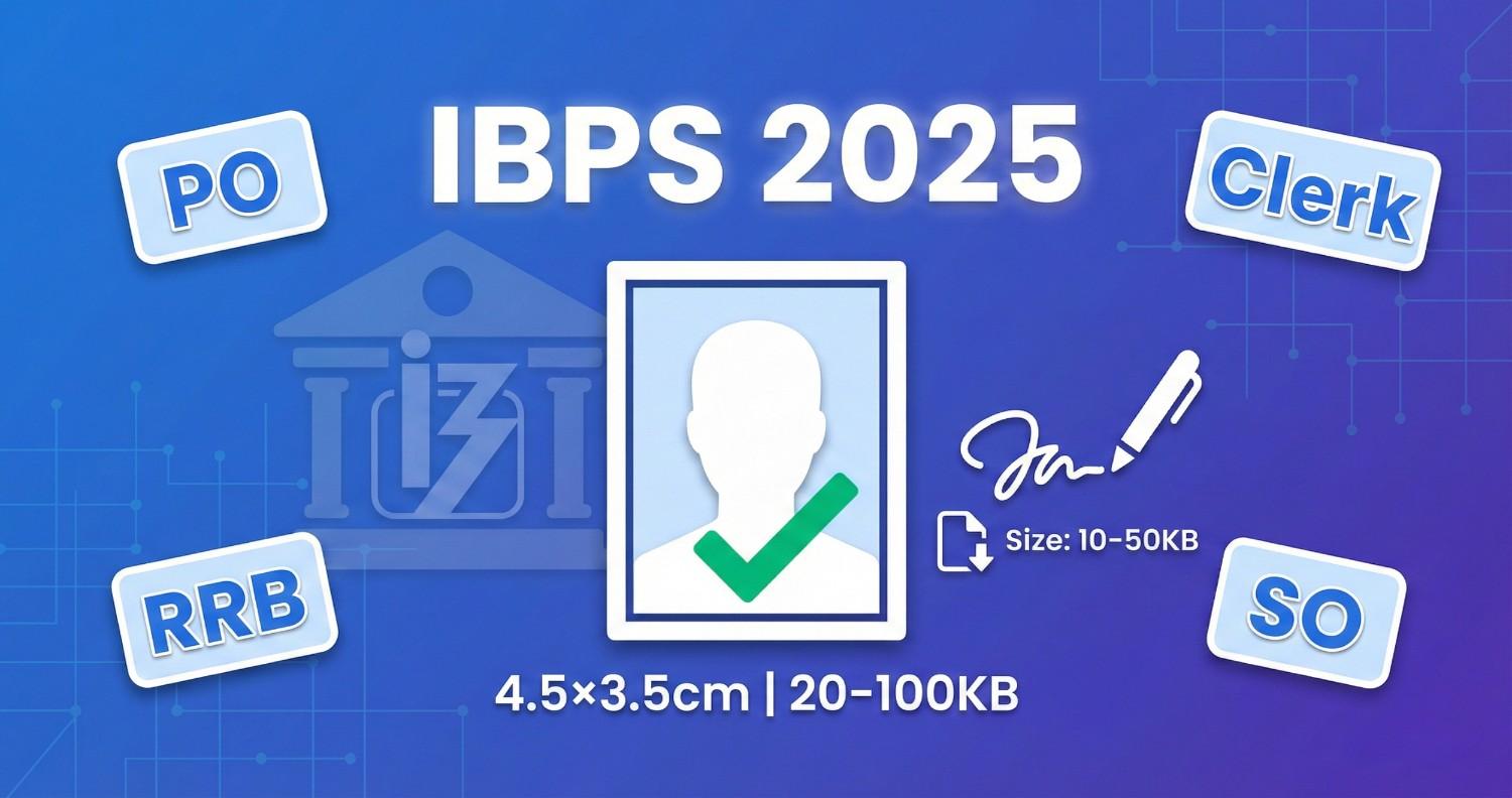 IBPS Photo Requirements 2025: PO, Clerk, RRB, SO Complete Guide